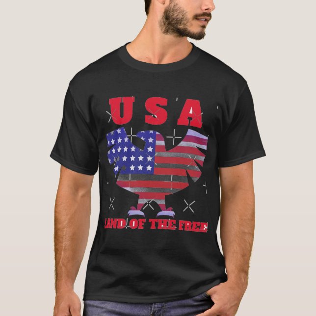 Camiseta EUA: Land of the Free (Frente)