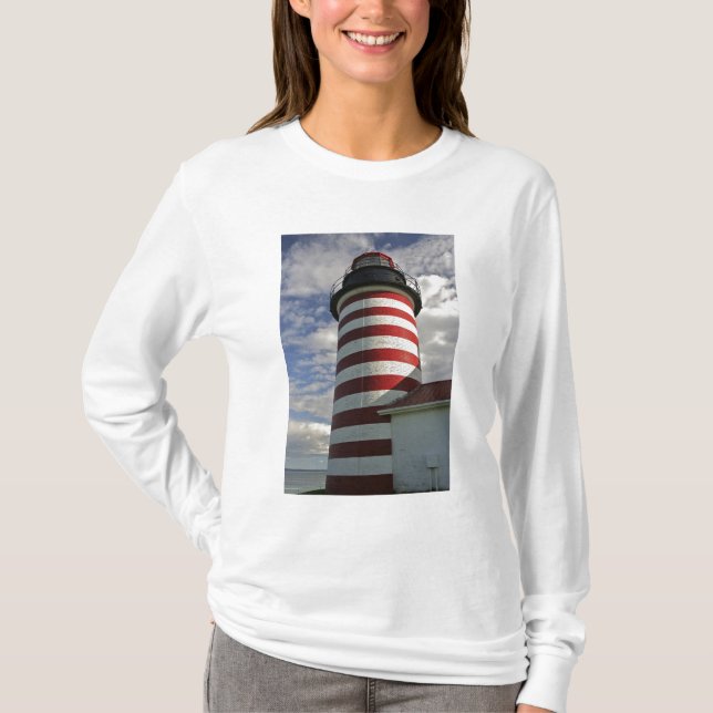 Camiseta EUA, Maine, Lubec. West Quoddy Head (Frente)