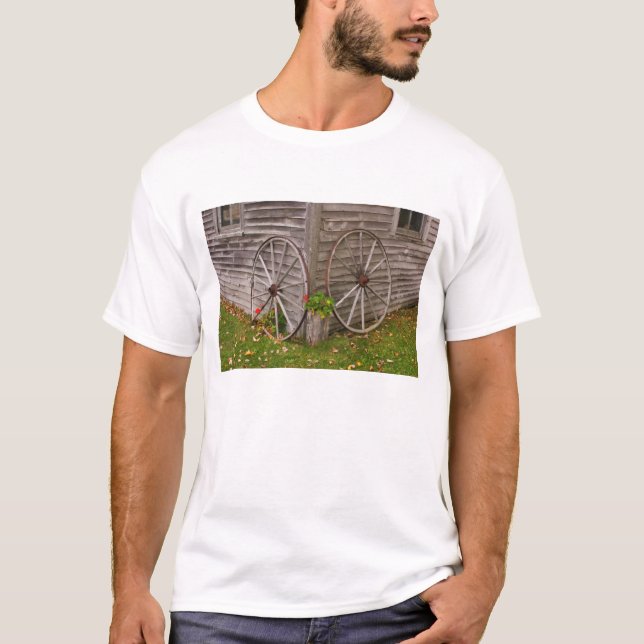Camiseta EUA, Maine. Rodas de Carroça (Frente)