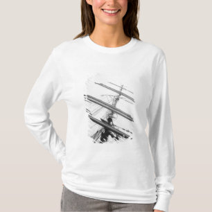 Camiseta EUA, Massachusetts, Boston. Mastros de navio alto.