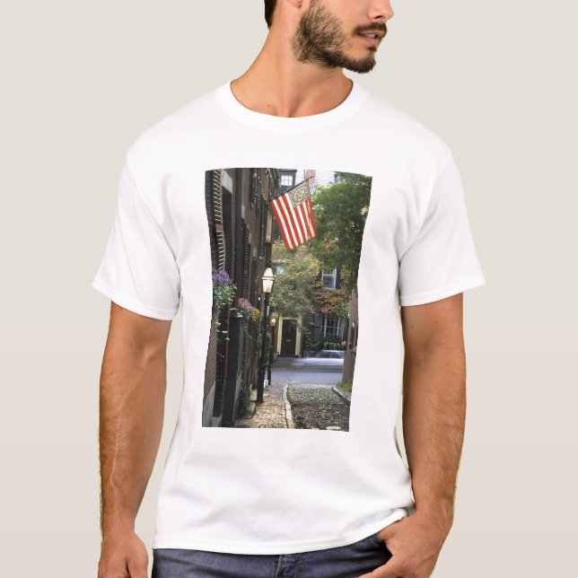 Camiseta EUA, Massachusetts, Boston, monte de baliza (Frente)