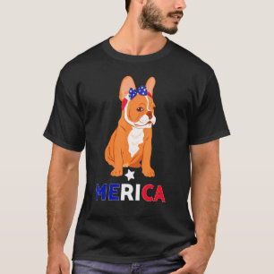 Camiseta Eua Merica Patriótica Frenchie Roupa Francês