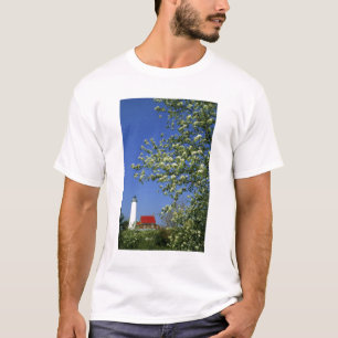 Camiseta EUA, Michigan, East Tawas. Farol de Tawas com