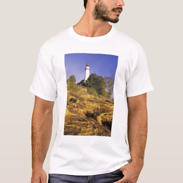 Camiseta EUA, Michigan, Lago Huron. Pointe Aux Barques (Frente)