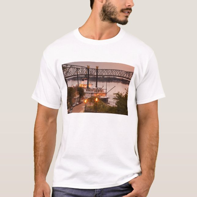Camiseta EUA, Mississippi, Natchez. Natchez Sob o (Frente)