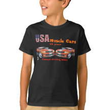 Camiseta EUA muscle cars