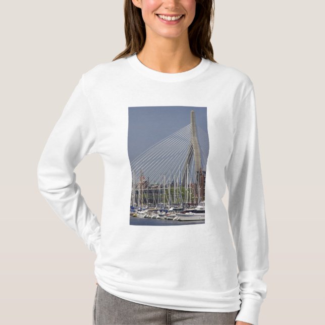 Camiseta EUA, Nova Inglaterra, Massachusetts, Boston, barco (Frente)
