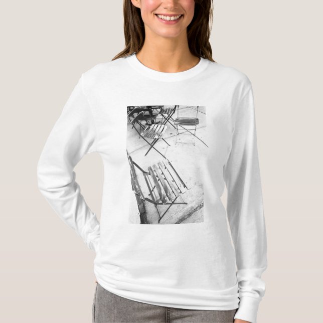 Camiseta EUA, NOVA YORK: Cadeiras de Café da Cidade de Nova (Frente)