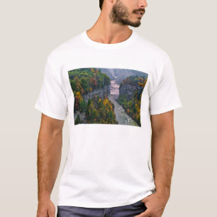 Camiseta EUA, Nova York, Parque Estadual Letchworth. Rio e