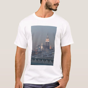 Camiseta EUA, Nova York, Vista da Ponte de Manhattan,