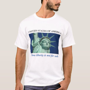 Camiseta EUA - Onde a liberdade não é para venda