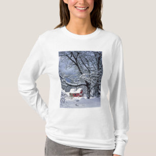 Camiseta EUA, Oregon, Condado de Clackamas. Neve fresca cob