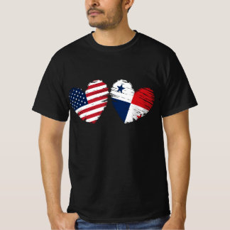 Camiseta EUA Panamá Heart Panamanian American
