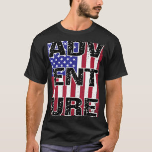 Camiseta EUA Patriotic Flag Viagem Adventure Nature Wild Ou