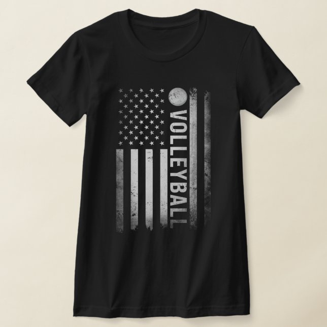 Camiseta EUA Prática de Voleibol EUA Bandeira Mulheres Amer (Postura )