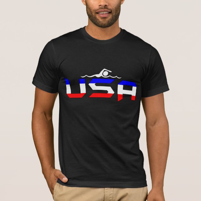 Camiseta EUA que nadam a Eu-Camisa (Frente)