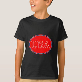 Camiseta EUA Red White e Blue 3 O MUSEUM Zazzle presentes