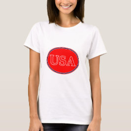 Camiseta EUA Red White e Blue 3 O MUSEUM Zazzle presentes