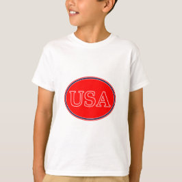 Camiseta EUA Red White e Blue 3 O MUSEUM Zazzle presentes