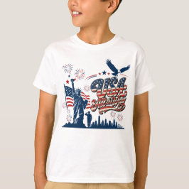 Camiseta EUA Sempre – Dia da Independência Patriótico