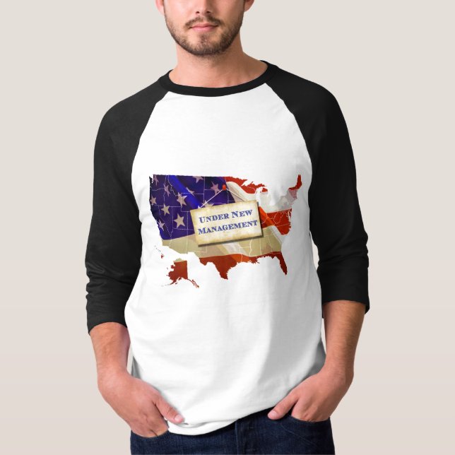 Camiseta EUA: Sob a gestão nova (Frente)