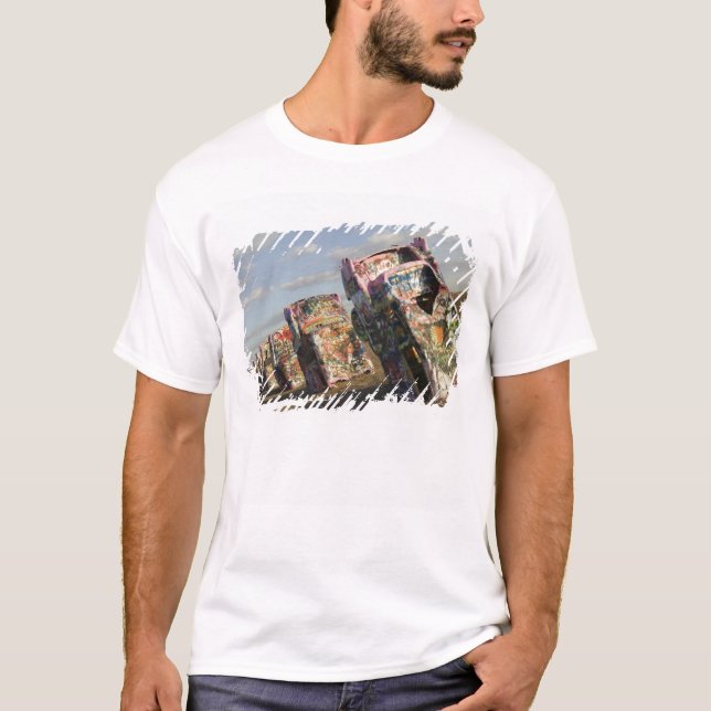 Camiseta EUA, TEXAS, Área de Panhandle, Amarillo: Cadillac (Frente)