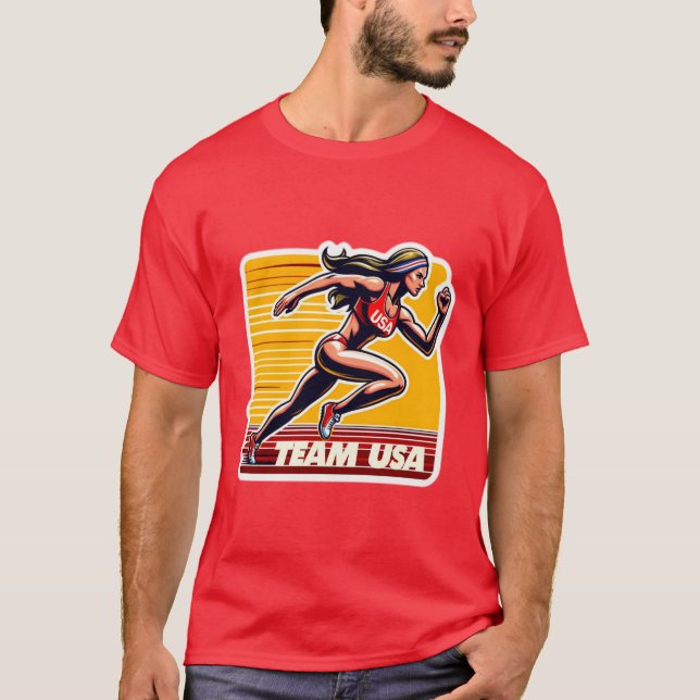 CAMISETA EUA-TRACK E CAMPO 4 (Frente)