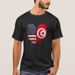 Camiseta EUA Tunísia Heart Dual Citiania