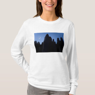 Camiseta EUA, Utah, Parque Nacional Arches. Lua crescente