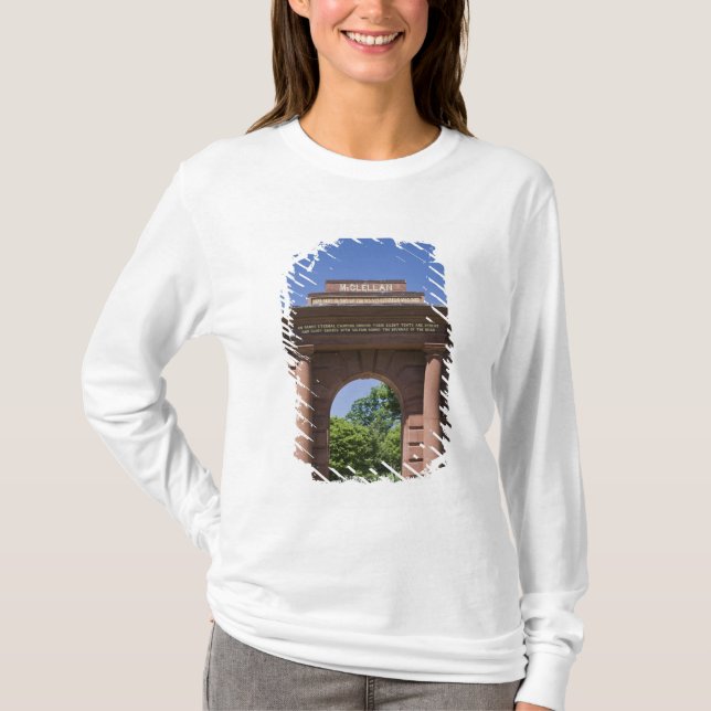Camiseta EUA, VA, Arlington. Portão McClellan em Arlington (Frente)