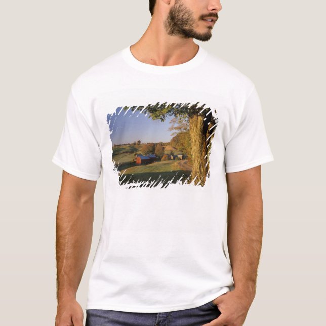 Camiseta EUA, Vermont, Woodstock sul, fazenda de Jenne em (Frente)