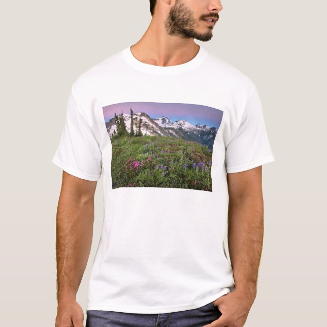 Camiseta EUA, Washington, Montanhas Cascade, Norte (Frente)