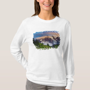 Camiseta EUA, Washington, Mt. Rainier. Sol da manhã