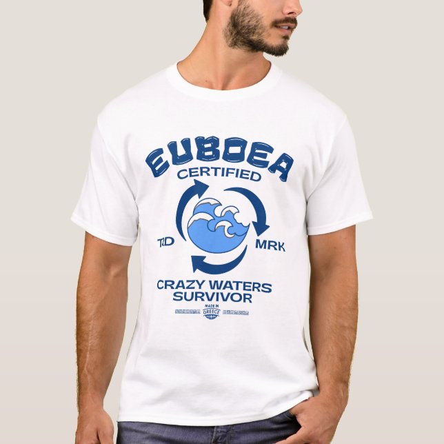 Camiseta Euboea (Grécia) água louca certificada (Frente)