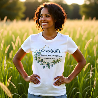 Camiseta Eucalipto Dourado Celebra Graduado