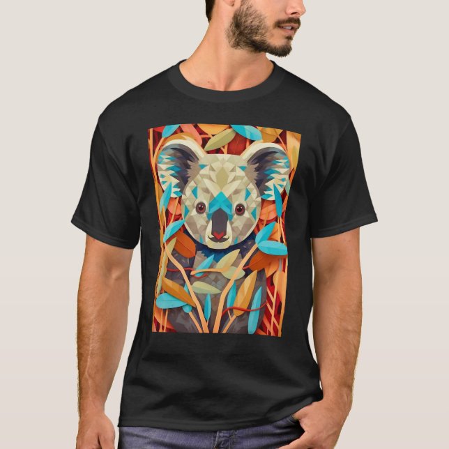 Camiseta Eucalyptus Enigma An Op Art Koala Experience_1 (Frente)