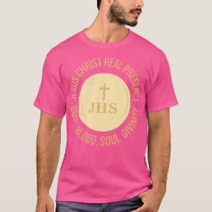 Camiseta Eucarista Jesus Cristo Presença Corpo Alma Sanguín
