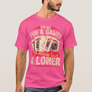 Camiseta Euchre Card Game Loner friends