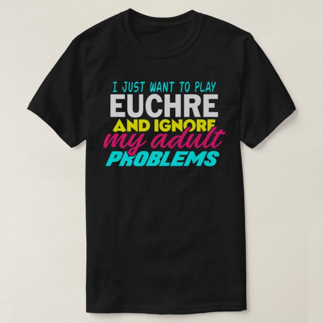Camiseta Euchre Funny Premium (Frente do Design)