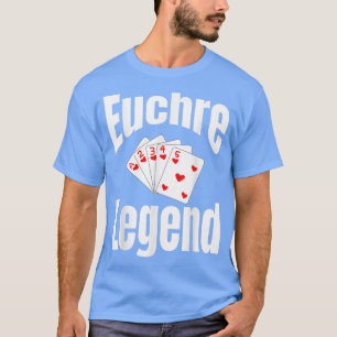 Camiseta Euchre Legend Game Game Game Night Wor