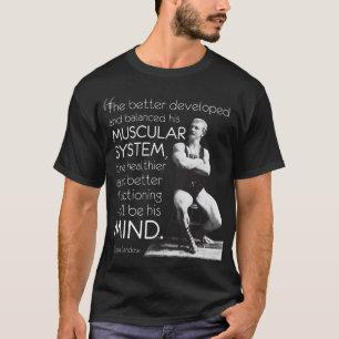 Camiseta Eugen Sandow - Resistência do Corpo - Resistência