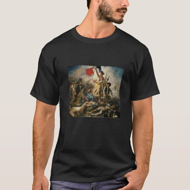 Camiseta Eugène Delacroix: Liberdade liderando as Pessoas (Frente)
