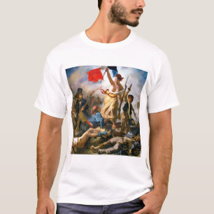 Camiseta Eugene Delacroix Liberty Liderando as Pessoas
