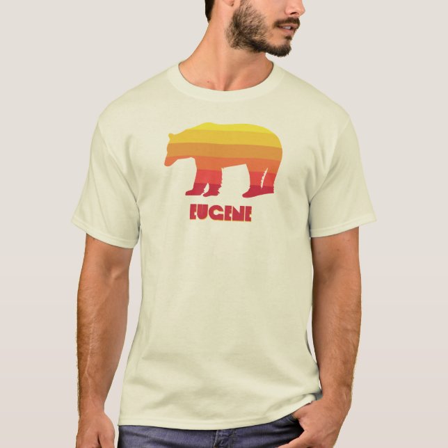 Camiseta Eugene Oregon Rainbow Bear (Frente)