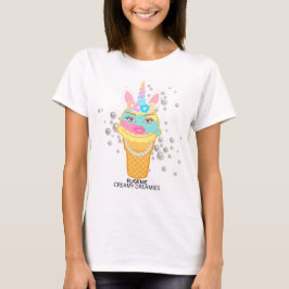Camiseta Eugenie Unicórnio Creamy Dreamies