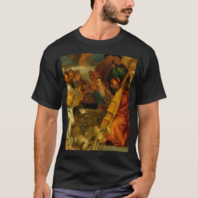 Camiseta Eugne Delacroix Músicos Após Veronese Detalhe (Frente)