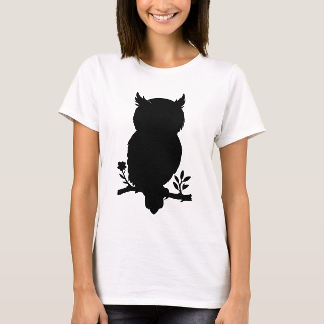 Camiseta Eule - Scherenschnitt (Frente)