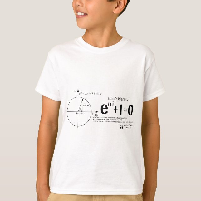 Camiseta Euler's identity: Euler's formula: mathematics (Frente)