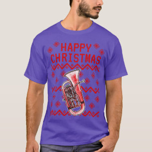 Camiseta Euphonium Ugly Christmas Eufoniumist Brass Teache