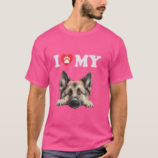 Camiseta Eurasier I Heart My Dog Engraçado Lover